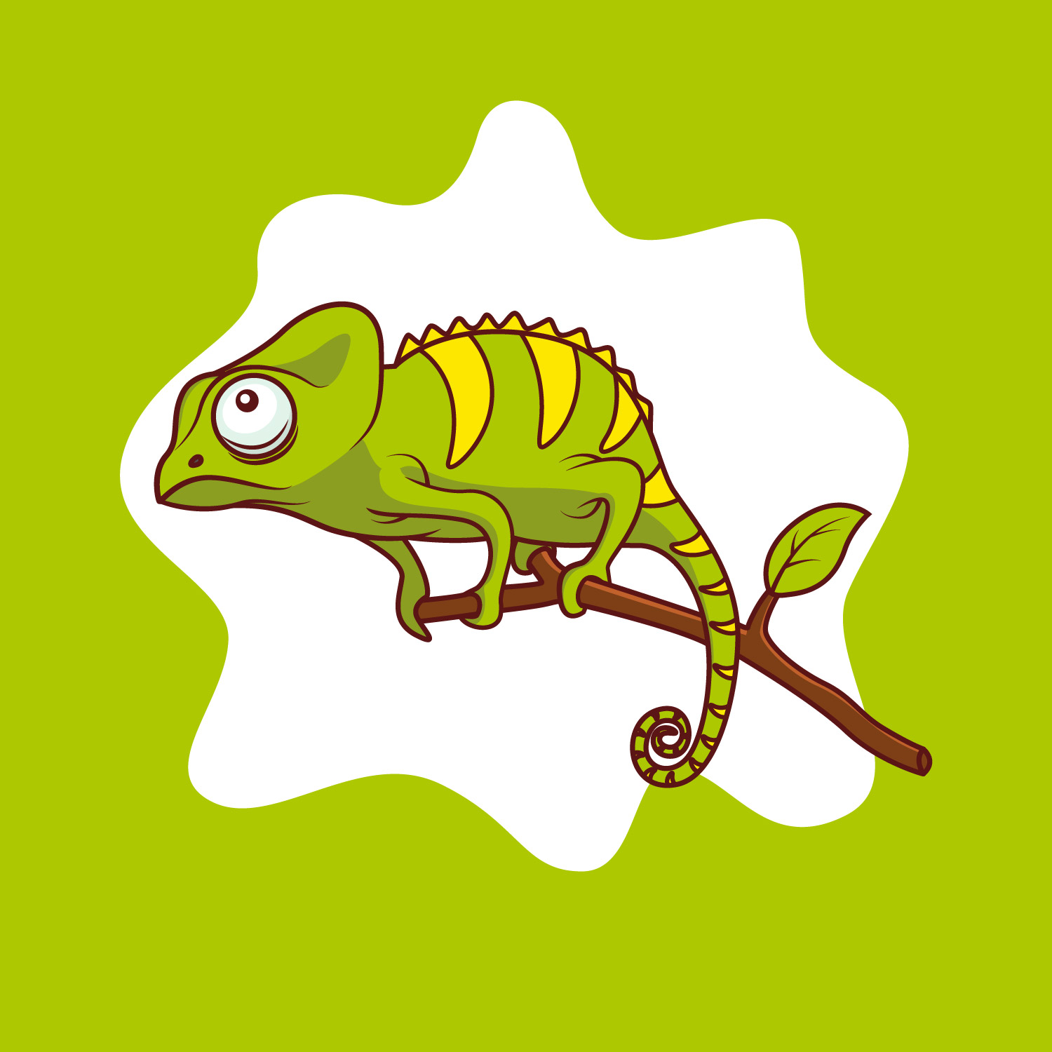 Image représentant un caméléon qui s'adapte à son environnement